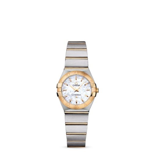 Omega Constellation Quartz 24 Brushed Stainless Steel / Yellow Gold / MOP